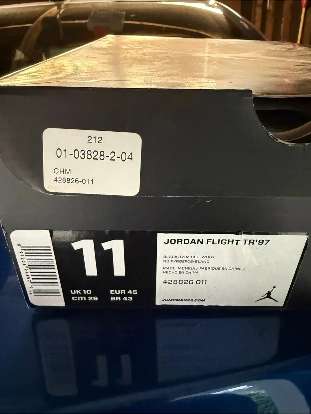 Jordan Men's Black and Red High-Top Sneakers